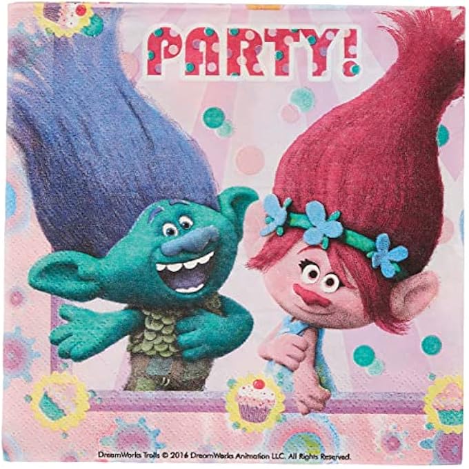 DREAMWORKS 49795 TROLLS NAPKINS - Image 2